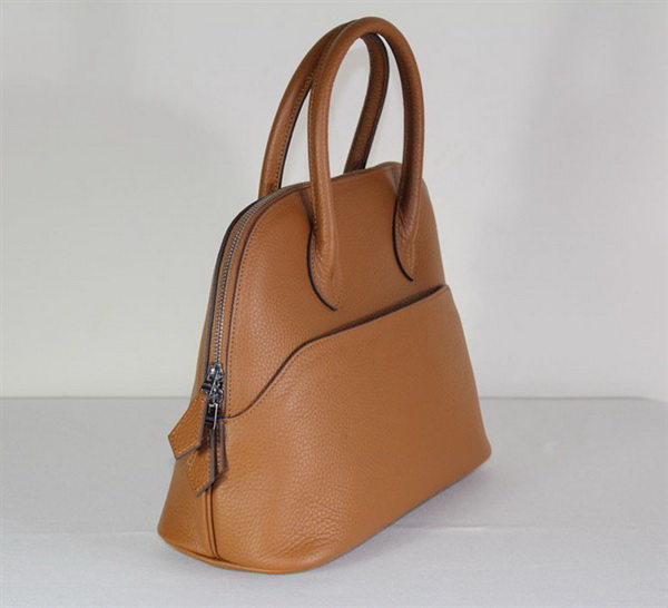 High Quality Replica Hermes Bolide Togo Leather Tote Bag Light Coffee 1923 - Click Image to Close